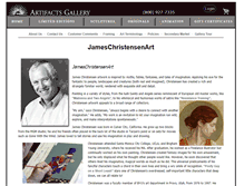 Tablet Screenshot of jameschristensenart.com